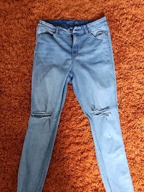 Arizona Jean Company Light Blue Distressed Women's Jeans